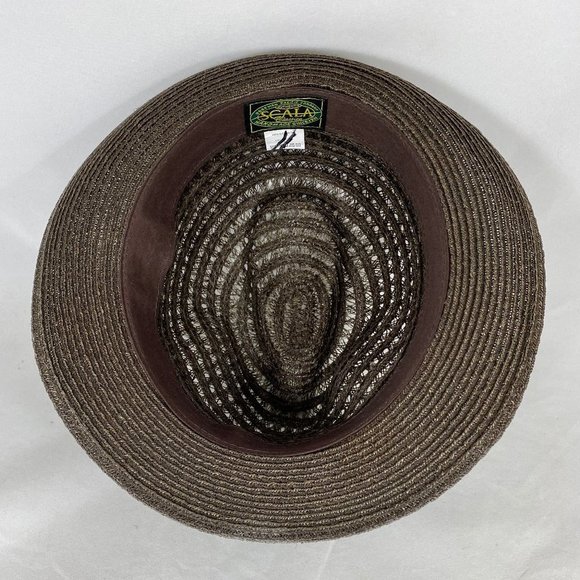 Scala Classic Fedora Pinch Front Hat 100% SISAL - Picture 12 of 13